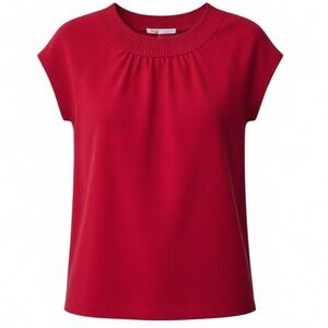 Loft Cranberry Cap Sleeve Sweater / Knit Top– Size XS